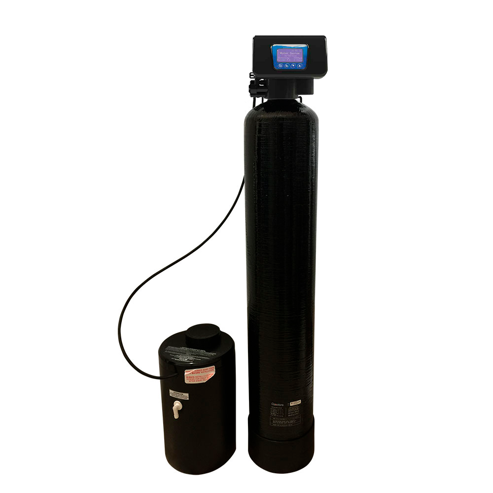 Greensand Iron Filter 7500-REV2.5 0.75 CF 8x44 w/ Pot Perm Tank: Clean ...