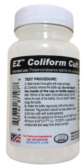 Coliform Bacteria EZ Test - 1 Test With Warming Pad